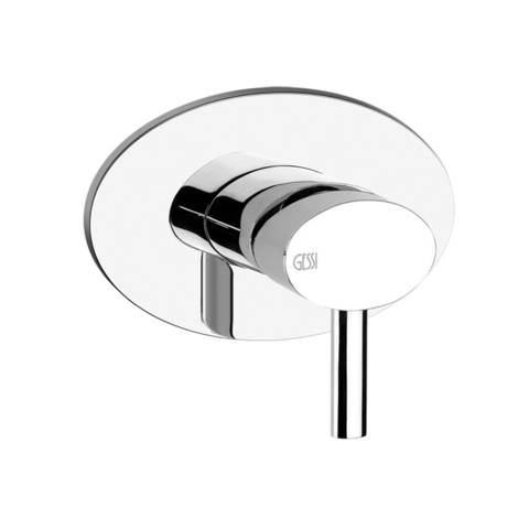 Gessi Ovale 23110#031 Смеситель встраиваемый, однорычажный, внешняя часть, цвет хром