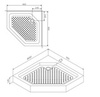 Am.Pm W90T-405-090WT Поддон 5-corner  90х90, с сифоном