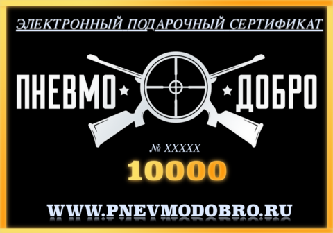 ПОДАРОЧНЫЙ СЕРТИФИКАТ - 10 000 РУБЛЕЙ