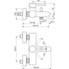 Ideal Standard Ceraline BC199XG Настенный смеситель для ванны/душа