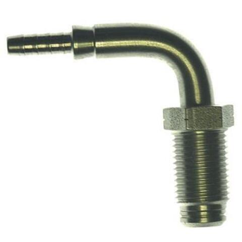 S445-9031C Фитинг папа M10x1 прямой и обратный конус, 90°, D-03 сталь