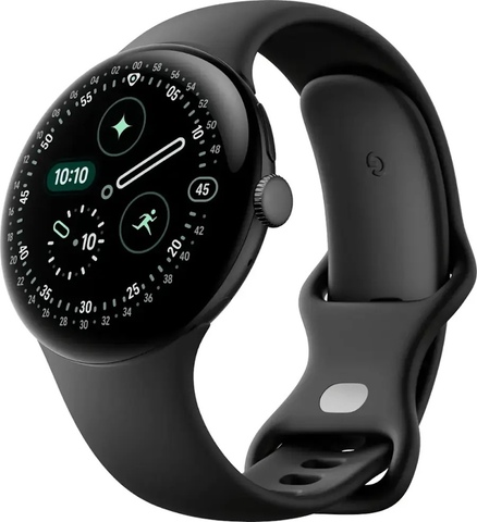 Умные часы Google Pixel Watch 4 45mm Wi-Fi + LTE (Matte Black/Obsidian)