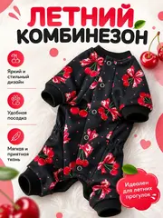 Трикотажный комбинезон для собак и кошек