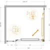 Cezares LUX-AH-FS-11-100/90-C-GM Душевой уголок