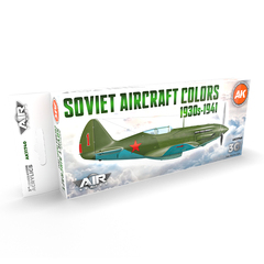 Набор красок AK interactive Soviet Aircraft Colors 1930s-1941 Set 3G, 8 красок