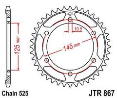 Звезда ведомая JTR867 42