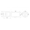 Berges Novum Floe Rimless F3 043223 Инсталляция с унитазом, клавиша хром
