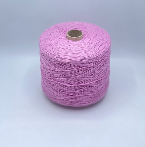 Бобинная пряжа (пр.Италия), art.Cotone, 350м/100 гр. 100%Хлопок, цвет-Холодный розовый , арт.34760