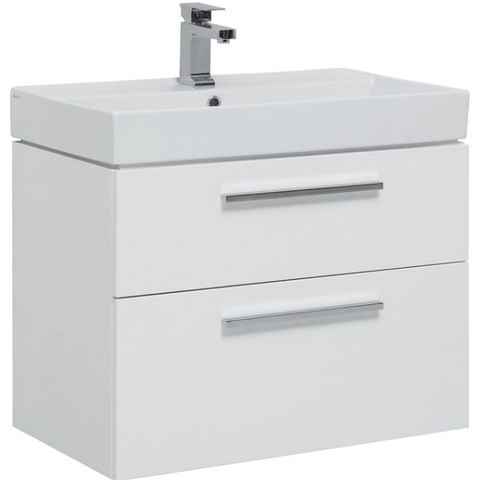Aquanet Nova 249920 Тумба под раковину, цвет: белый глянец