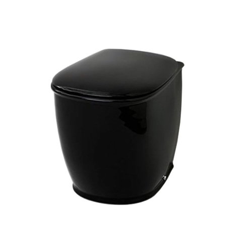 ArtCeram Azuley AZV002 03 00 АКЦИЯ Унитаз напольный приставной, цвет: чёрный
