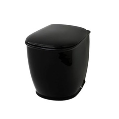 ArtCeram Azuley AZV002 03 00 АКЦИЯ Унитаз напольный приставной, цвет: чёрный фото