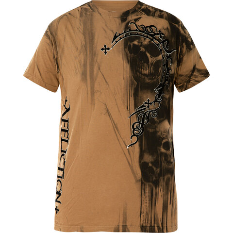 Affliction | Футболка мужская Walking Dead Brown A10897BR перед