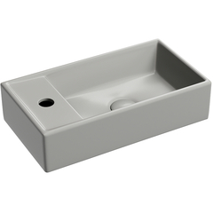 Ceramica Nova Element CN6051RMH Умывальник подвесной прямоугольный (чаша справа, отверстие под смеситель слева), 41.7x21.7, цвет: серый фото