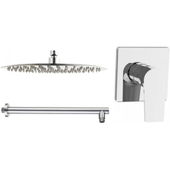 Aquanet Static 257153 Душевая система встраиваемая, цвет: хром фото