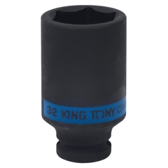 KING TONY (443532M) Головка торцевая ударная глубокая шестигранная 1/2", 32 мм