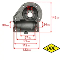 Корпус редуктора DDE ST6556 правый (792-728-010)