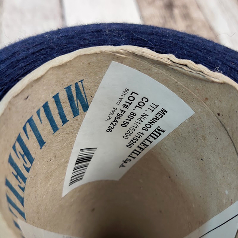 Меринос (80%) MILLEFILI MERINOS 1/1520 темно-синий