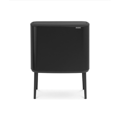Мусорный бак Touch Bin Bo (3 х 11 л), Черный матовый