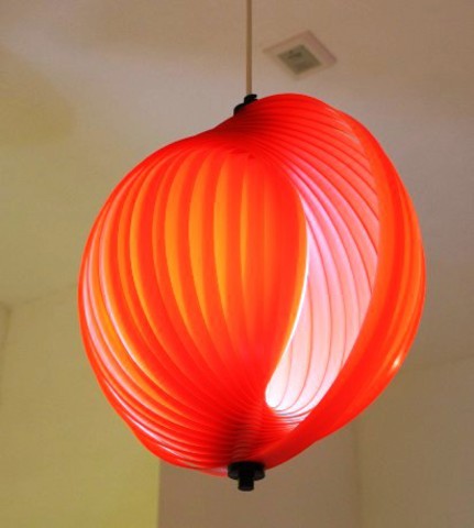 Люстра Verner Panton Moon (красная)