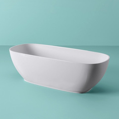 ArtCeram Hoop ACW002 01 BI Ванна отдельностоящая из искусственного камня, 170x70, цвет: белый фото