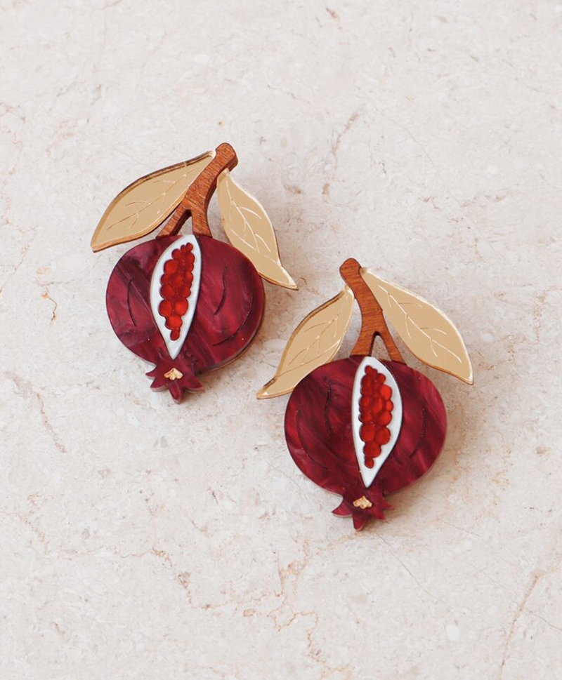 Серьги Pomegranate Earrings