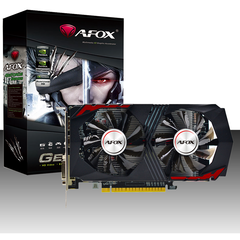 Видеокарта AFOX NVIDIA GeForce GTX1050Ti, 4Гб GDDR5, 128 бит, Retail, PCIe3.0, 2xFAN, 2-SLOT, 75Вт, HDMI, DVI, DP (AF1050TI-4096D5H5-V6)