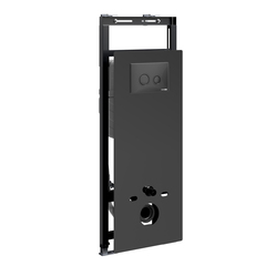 WasserKRAFT Salm 27TLT.010.ME.BL.MB01 Инсталляция для унитаза с клавишей, цвет: чёрный фото