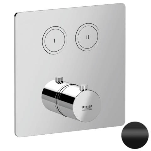 Remer X Style X99QD2KBNO Смеситель термостатический для душа, цвет: черный матовый