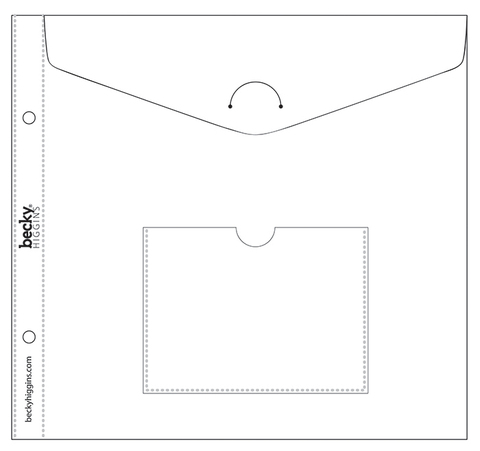 Пластиковый конверт для альбома Project Life (20х20 см) / Project Life 8x8 Envelope Page - 1 шт