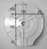 Nofer 05005.W Диспенсер туалетной бумаги пластмассовый, белый