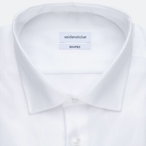 Сорочка мужская Seidensticker Shaped Fit 01.253690-01 из твила белая