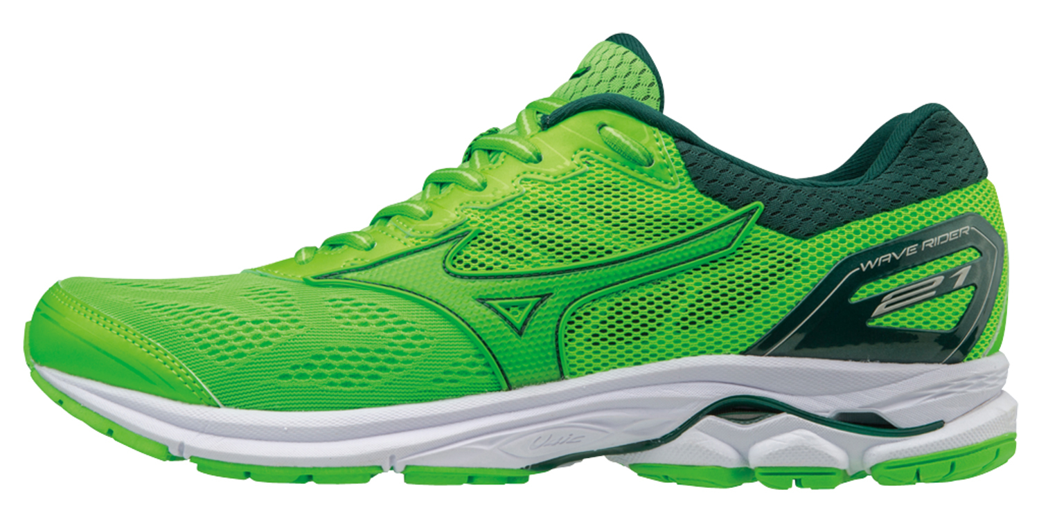 Mizuno Wave Rider 21 мужские беговые кроссовки зеленые - 5