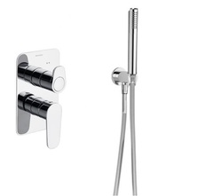 Ramon Soler SK3615021 Смеситель для душа с 2 выходами встроенный с ручным душем Хром фото
