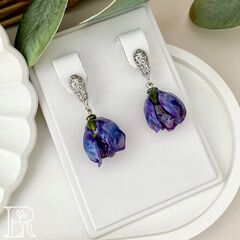 Серьги Крокусы