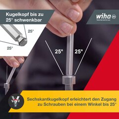 Набор ключей Г-образных TORX T5-T45 ErgoStar (Сферические) 13шт Wiha 366BE 36487