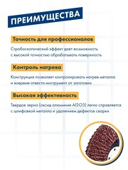 Круг лепестковый торцевой ПРАКТИКА стробоскопический 125 х 22 мм Р 80 серия Эксперт (922-883)