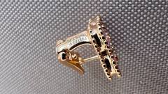 Серьги клевер на английском замке VCA качество rose VGOLD