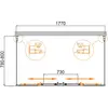 Cezares MOLVENO-AH-2/2-180/80-C-Cr-IV Душевой уголок