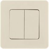 Выключатель двухклавишный - Legrand Inspiria - 10АХ 250В безвинтовые зажимы - слоновая кость — фото 7