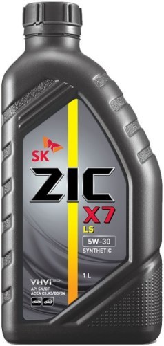 Моторное масло Zic X7 LS 5W30 синтетическое 1л