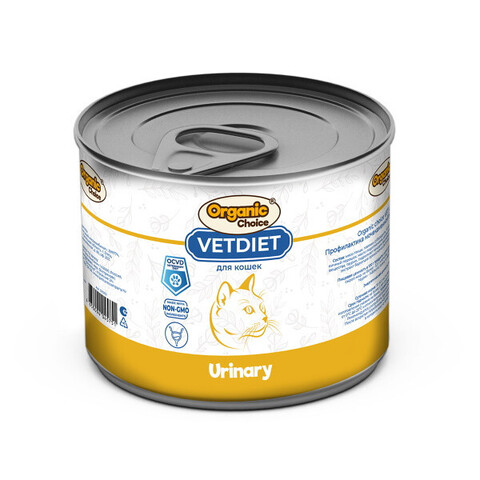 Organic Сhoice VET Urinary консервы для взрослых кошек профилактика МКБ 240 гр