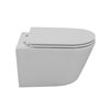 Cezares CZR-3808-53-TH-TOR/SC Унитаз подвесной безободковый с сиденьем, цвет: белый