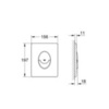 GROHE Skate Air 38505P00 Клавиша смыва для унитаза