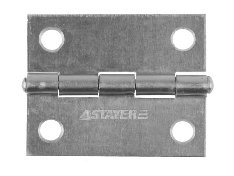 STAYER 50 x 38 х 1.25 мм, цвет белый цинк, карточная петля (37611-50-1)