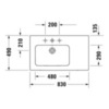 Duravit ME by Starck 2345830000 Раковина мебельная