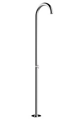 Bossini MONT BLANC L80001.030 Душевая колонна напольная 2285 мм, с подогревом, для установки вне помещения, цвет Полированная нержавеющая сталь фото