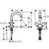 Hansgrohe Logis 71221000 Смеситель для раковины с высоким изливом