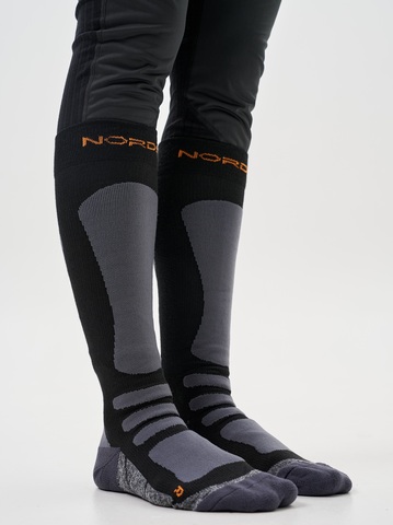 Термоноски с шерстью Nordski Alpine Ski black-orange