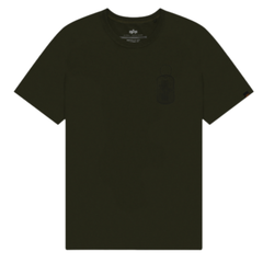 Футболка Alpha Industries Alpha Dog Tag Tee Olive (Зеленый)