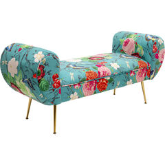 Скамья Trono Flower Fever Blue 140cm